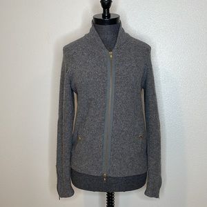 J. Crew Merino wool Zipper Cardigan Sweater Size Medium
